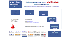 Desktop Screenshot of min.cz